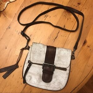 🌸TANO Distressed Leather Crossbody